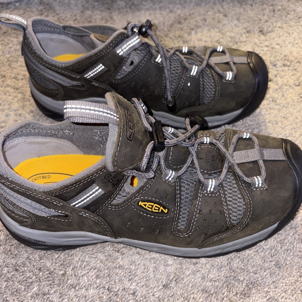 KEEN Utility Men's Size 10EE M Atlanta Cool II Steel Toe Work Shoes